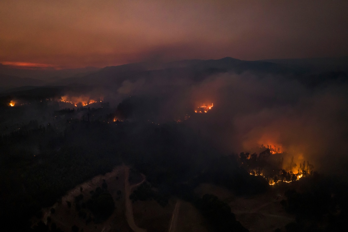 Пожежа в Пурені, регіон Арауканія, Чилі, 4 лютого 2023 року.