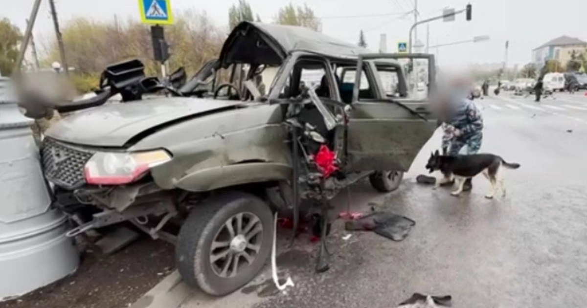 A car with a Russian major was blown up in Luhansk