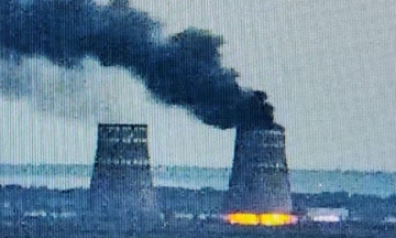 The IAEA experts visited the Zaporizhzhia NPP cooling tower where the fire occurred. Neither tires nor drone fragments were found there