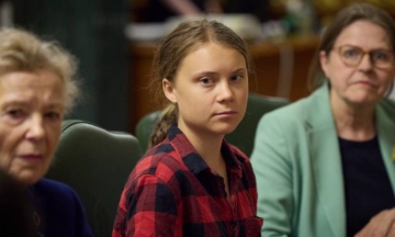 Eco-activist Greta Thunberg came to Kyiv. She is part of the group on the environmental consequences of war