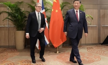 The leaders of Britain and the Peopleʼs Republic of China spoke about Taiwan and human rights — journalists were kicked out of the hall