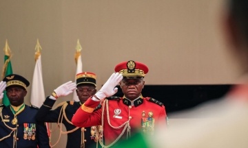 The general who seized power in Gabon declared himself president