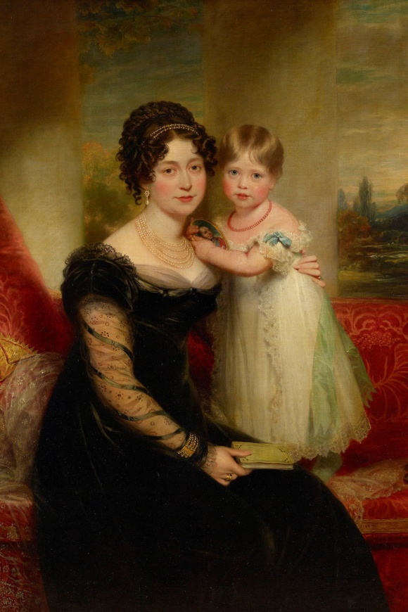 Принцеса Вікторія з матірʼю, 1821 рік.