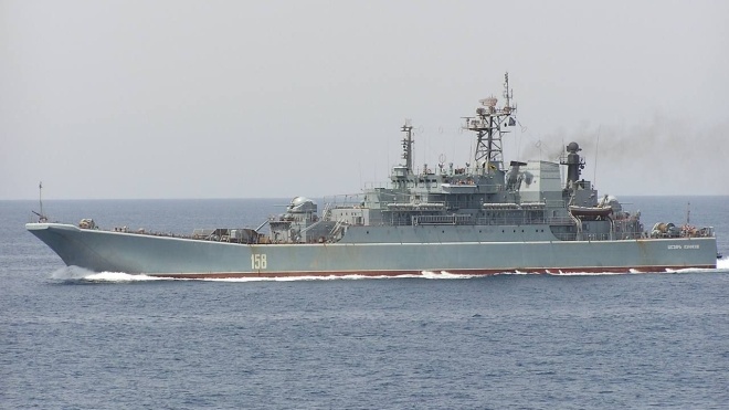 У Чорному морі через атаку затонув російський великий десантний корабель «Цезар Куніков»