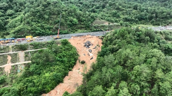 In China, the death toll from a highway collapse has risen to 48