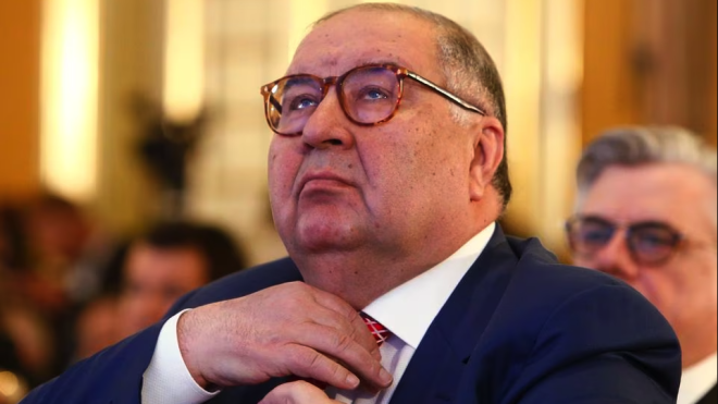 German law enforcement officers searched Russian oligarch Alisher Usmanov