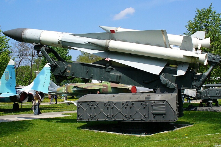 S-200 launcher in the military-historical museum of the Air Force of the Armed Forces of Ukraine in Vinnytsia.