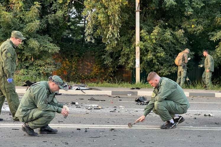 Місце підриву авто Дугіної.