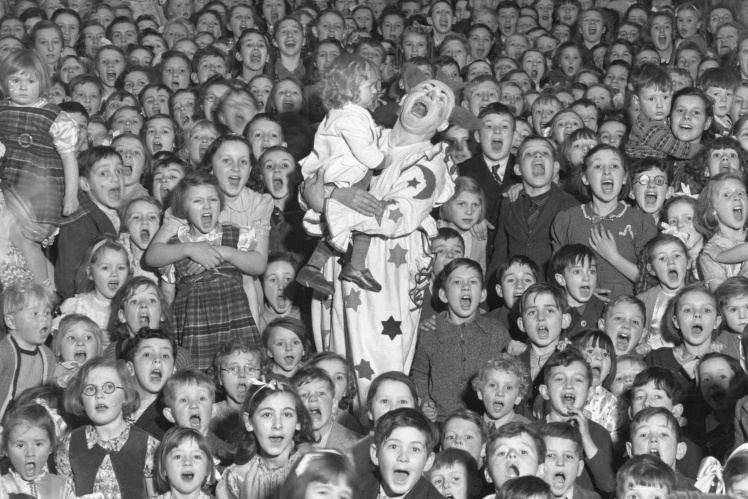 New Yearʼs party for children of employees of one of the British military enterprises, December 31, 1941.