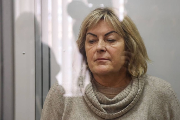 Tetyana Krupa in the courtroom.