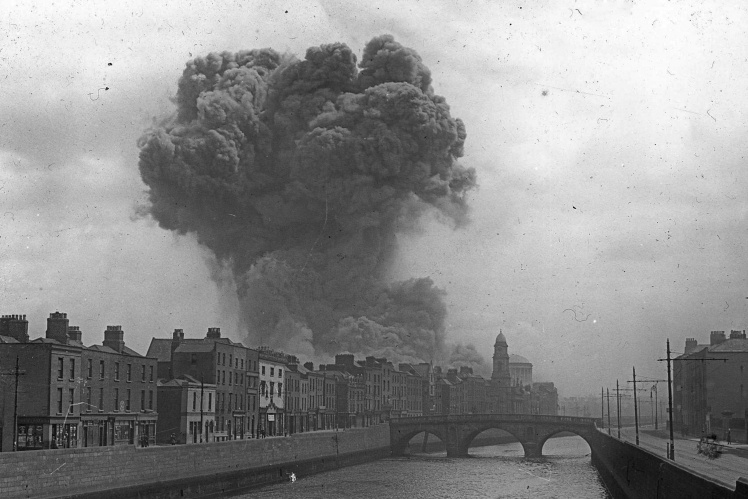Вибух під час битви за Дублін, 1922 рік.