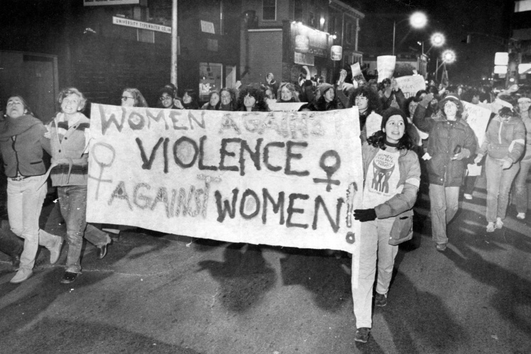 Марш проти насильства над жінками у Кембриджі, 8 листопада 1970 року.