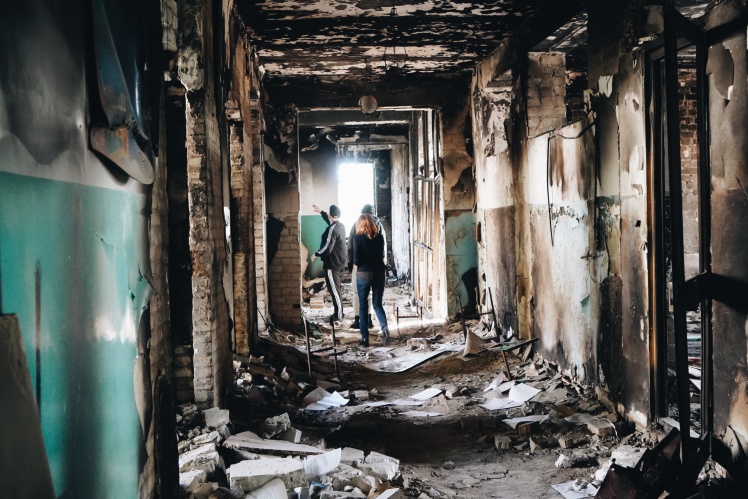 The Docket team visits one of the sites where Russian soldiers held civilians.