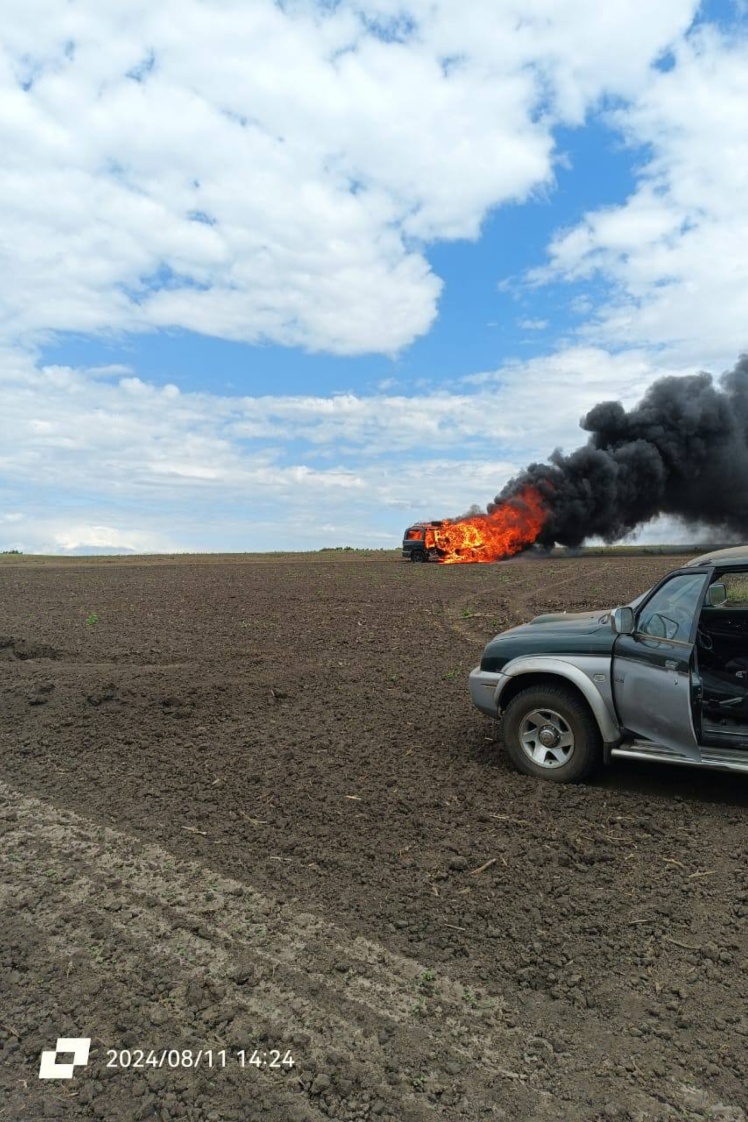 Cars of the 409th battalion in the Kursk region were fired upon with cluster munitions and guided aerial bombs.