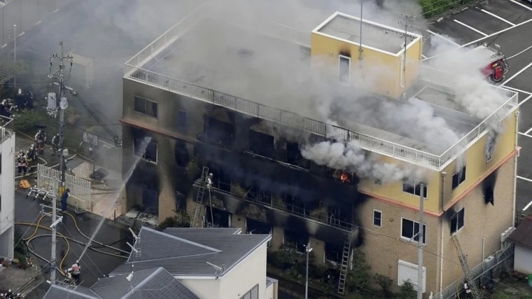 Пожежа в студії Kyoto Animation, липень 2019.