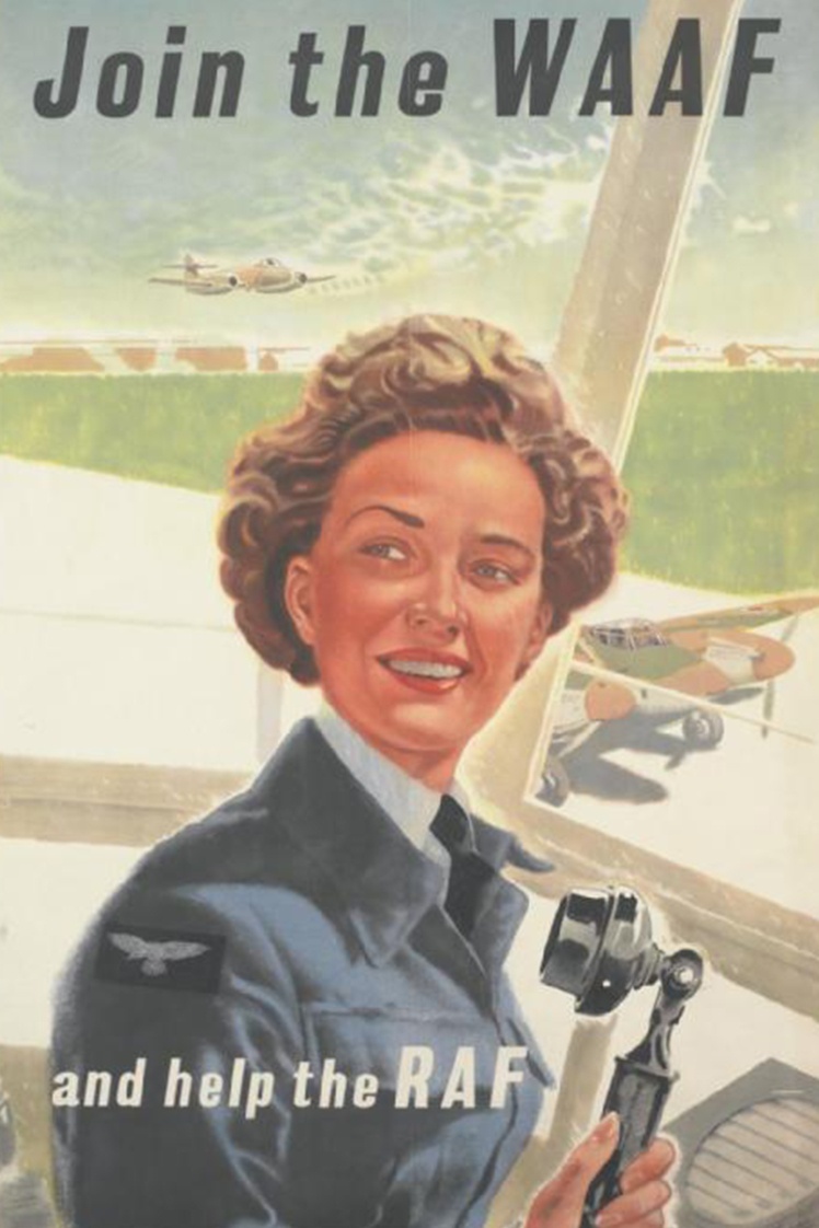Постер, який закликає вступати до лав Жіночого допоміжного військово-повітряного корпусу (WAAF), 1940-ві роки.