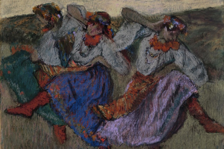«Танцівниці в українському вбранні», Эдгар Дега, 1894–1904 роки.