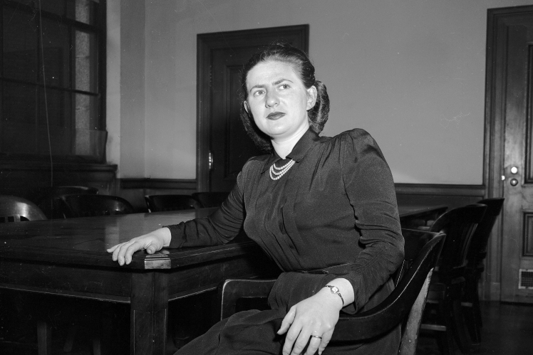 Ruth Greenglass in court, 1951.