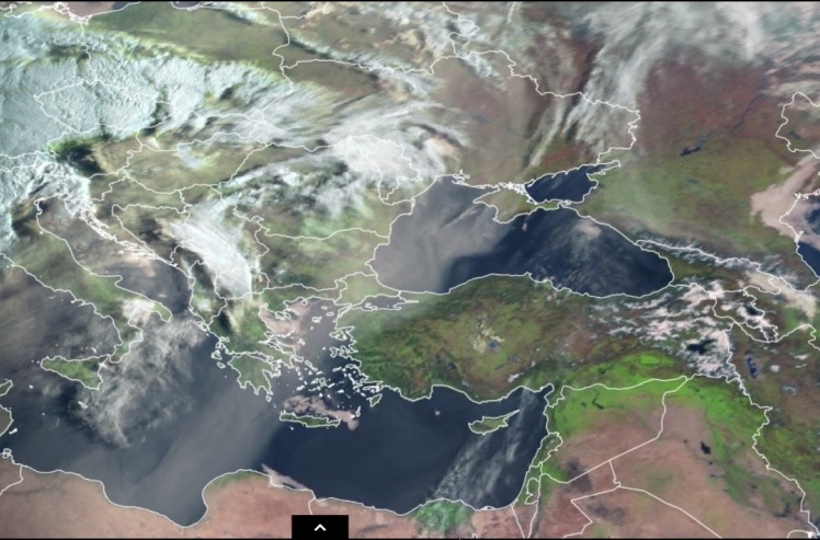 Супутниковий знімок з платформи EUMETSAT.