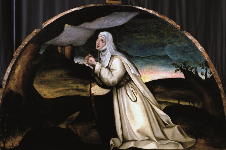 «Свята Катерина отримує стигмати», Плавтілла Неллі, 1570 рік.