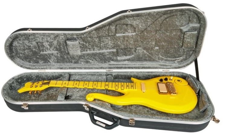 Жовта гітара Cloud 3, на якій грав Прінс у 1980—1990 роках.
