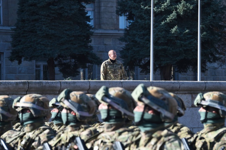 Військовий парад Азербайджану в Ханкенді у листопаді 2023-го.