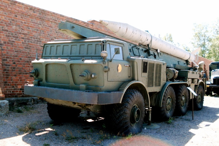 The Soviet FROG missile system in the Artillery Museum in Finland.