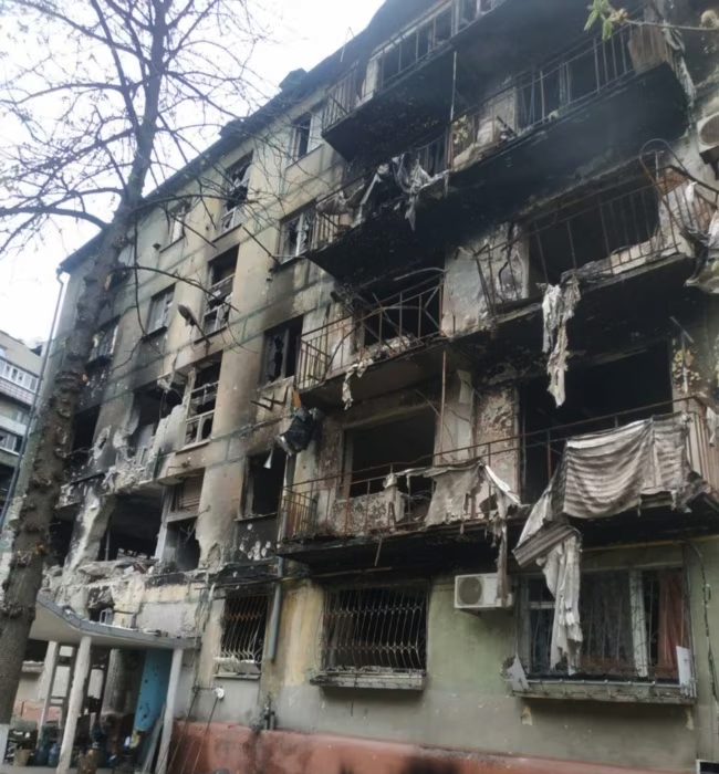 Зруйнований будинок по вулиці Зелінського, 30, де жив Пилип Головня. 