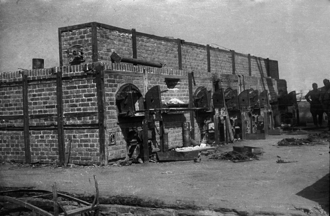 Кремаційні печі в концентраційному таборі Майданек у Польщі після визволення Червоною Армією в липні 1944 року.