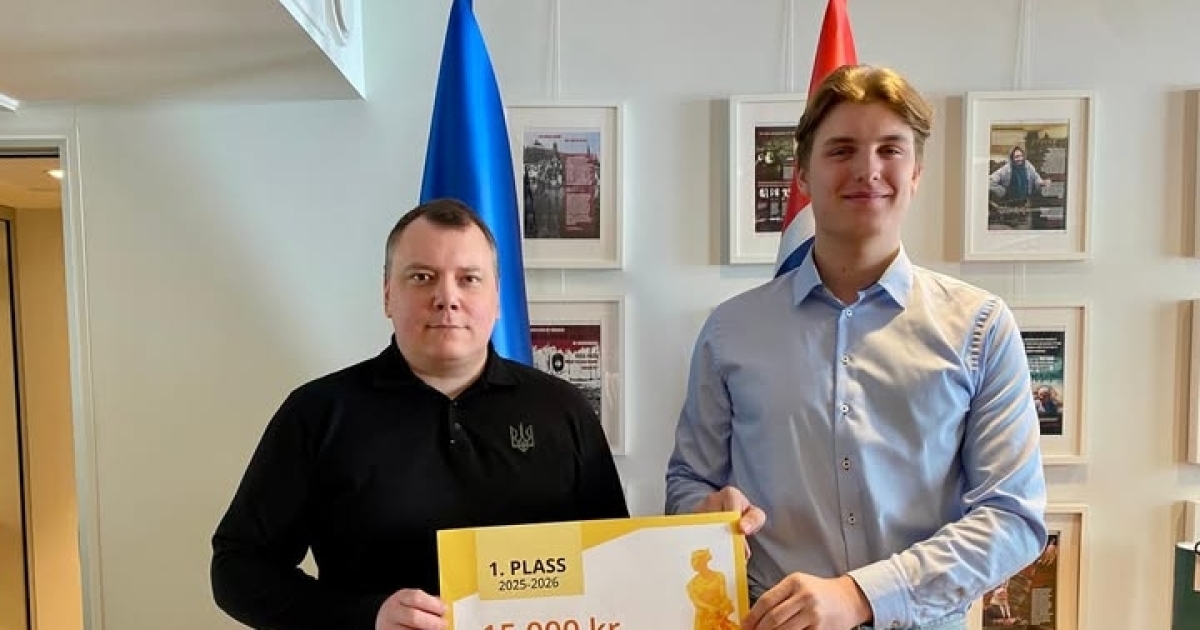 The winner of the Mathematical Olympiad in Norway gave all his winnings to Ukraine. The guy himself is from Lithuania