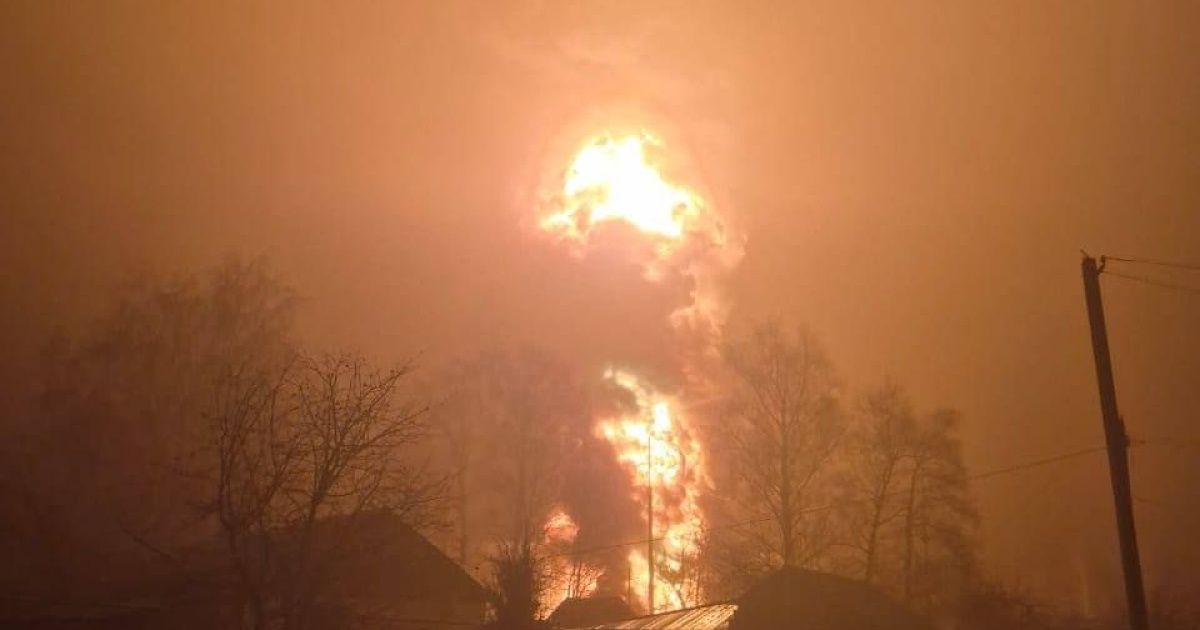 Ukrainian military attacked the Dmitrievska oil depot in the Tambov region of the Russian Federation