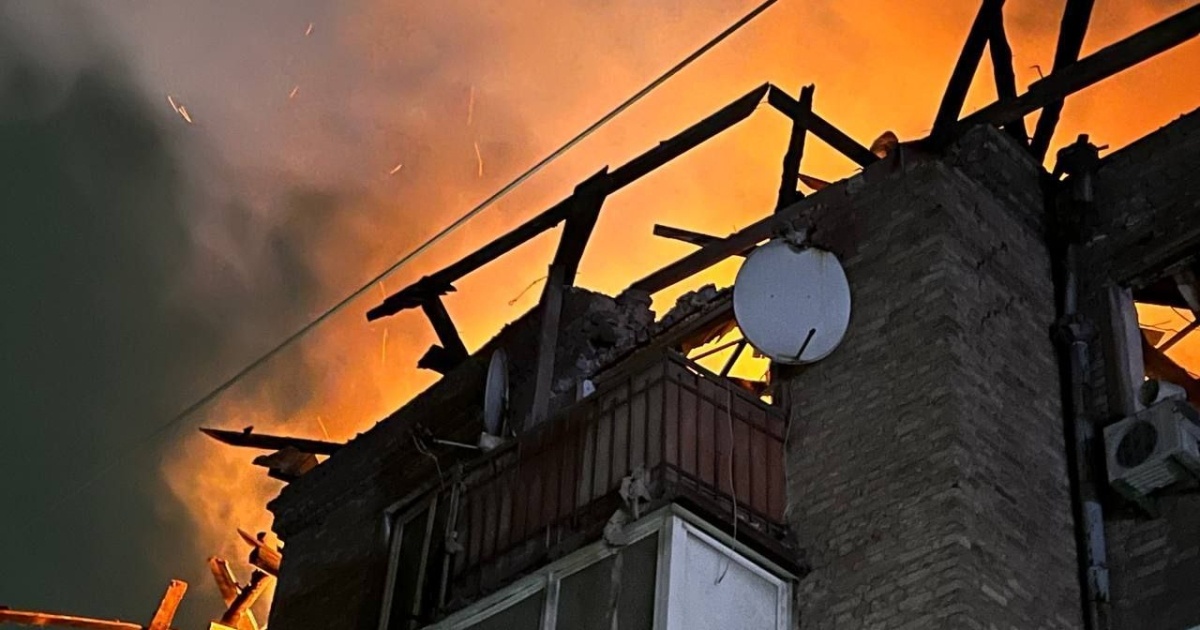 Russia attacked Kamyanske in the Dnipropetrovsk region at night