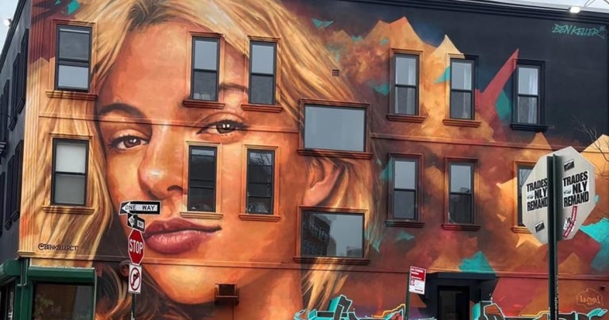 A mural dedicated to Ukrainian Iryna Zarutska, who was murdered in the US, was created in New York
