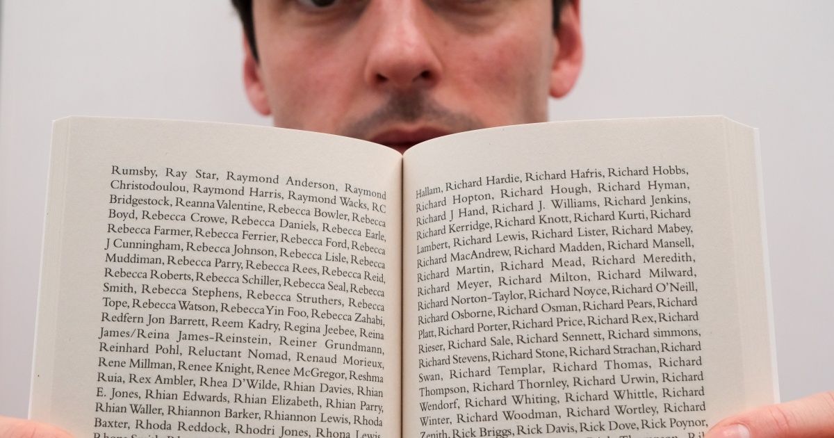In Britain, 10 000 writers have released a book with their names as the only text, protesting against the use of their work by AI