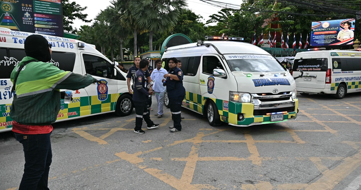 In Thailand, a student opened fire at a school and killed six people. Before that, he shot his grandparents