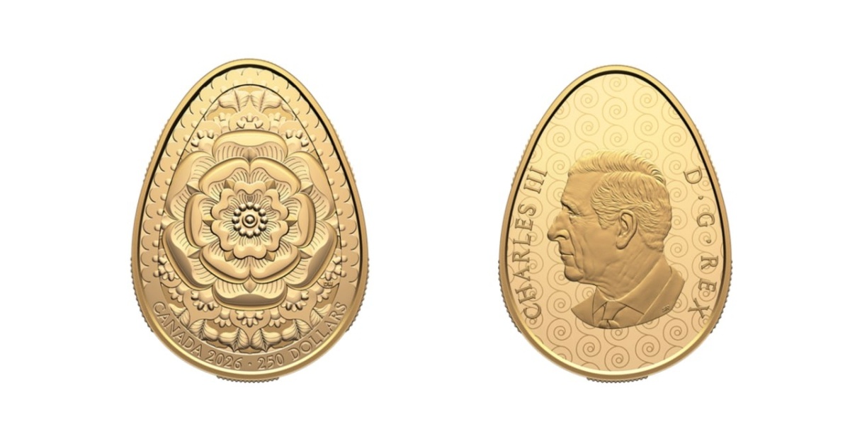 Canada issues gold coin in the shape of Ukrainian pysanka