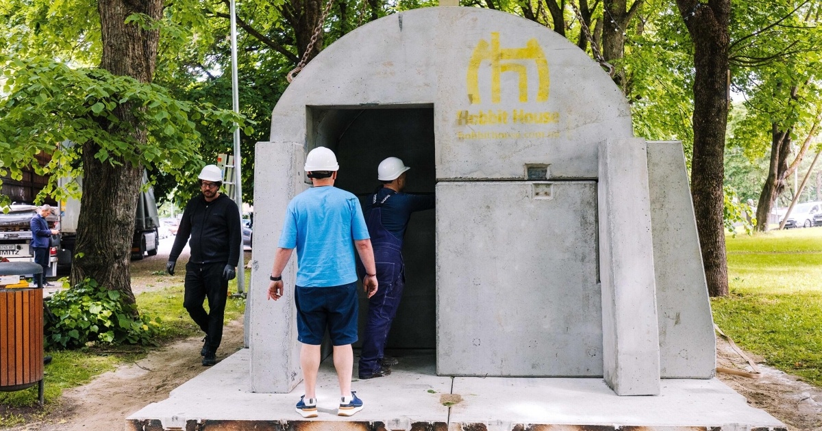 The first modular shelter was installed in Estonia