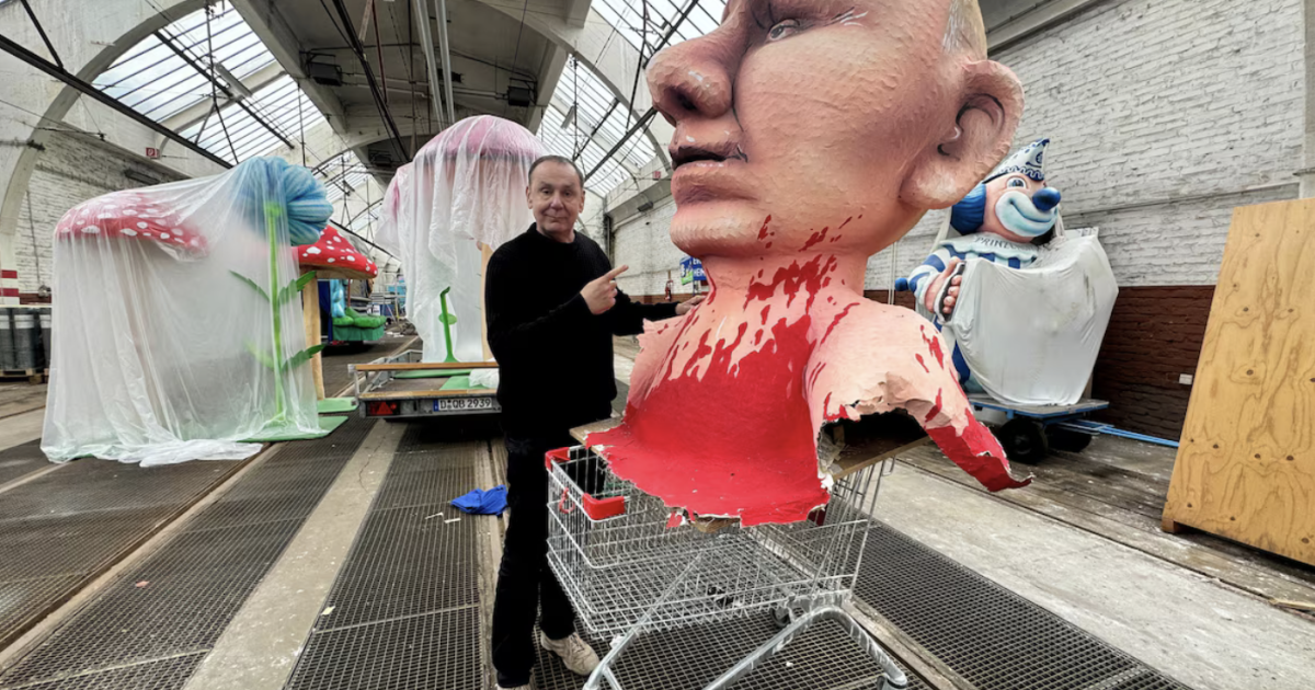 A court in Russia convicted a German sculptor in absentia for a satirical depiction of Putin and Patriarch Kirill