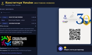 Конституцію України вперше переклали жестовою мовою