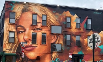 A mural dedicated to Ukrainian Iryna Zarutska, who was murdered in the US, was created in New York