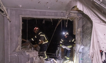 Russians launched over 100 drones over Ukraine overnight. They hit a high-rise building in Kharkiv