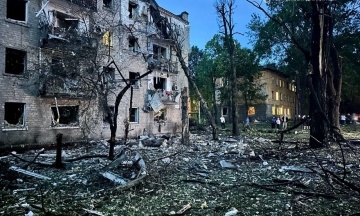Russians launched over half a thousand drones and missiles into Ukraine overnight. A Chinese ship was hit