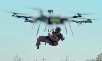 Ukrainian military first evacuated a wounded soldier from the front using an aerial drone