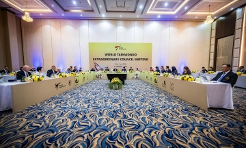 The World Taekwondo Federation allowed Russian and Belarusian athletes to compete under national flags