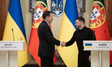 Виробництво дронів, переговори і вибори за кордоном. Головне з пресконференції Зеленського та премʼєра Португалії Монтенегру