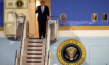 Trump arrives in China for first time in nine years. Elon Musk and “Nvidia” CEO arrive with him