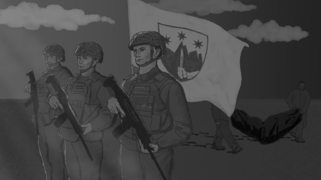 Штурмовой полк "Скала" имеет боевые заслуги и хорошее обеспечение. А еще, говорят очевидцы, там пытают и забивают людей до смерти. Расследование «Бабеля»