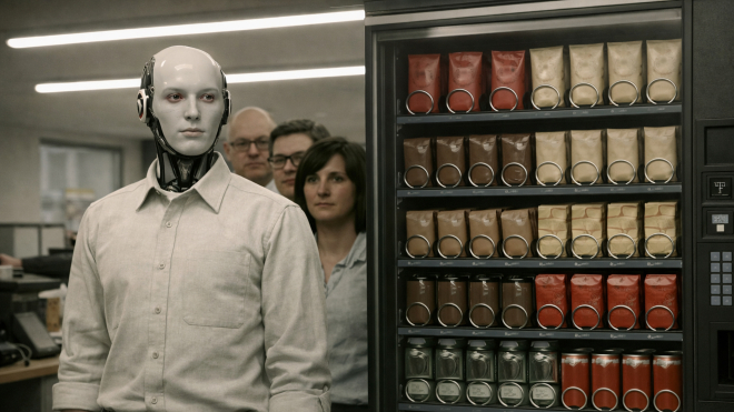 Автономному агенту Клавдію доручили торгувати снеками в редакції WSJ. Журналісти переконали його, що він живе при комунізмі — і випросили ігрову приставку (це вже друга серія пригод агента Клавдія)