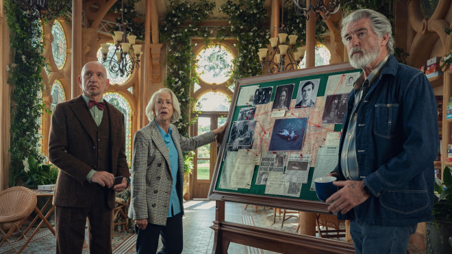 Що подивитися у вихідні. Комедія з Гелен Міррен і Пірсом Броснаном, шпигунський серіал з Крісом Праттом і Люком Гемсвортом і трилер із зіркою «Паперового будинку»