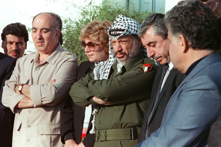 Ясір Арафат і верхівка ОВП в Тунісі 1988 рік.